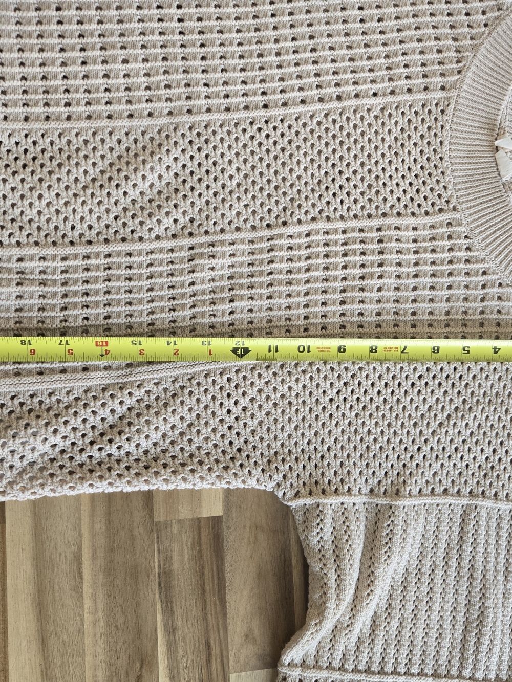 Moth Light Beige Open-Knit Sweater - Picture 7 of 7